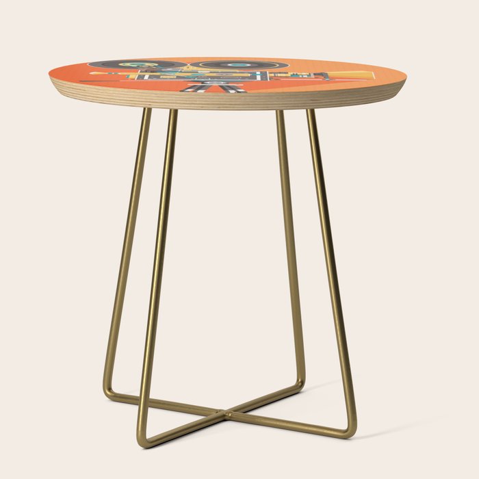 Cine Orange Lens Side Table Gallery Image 1