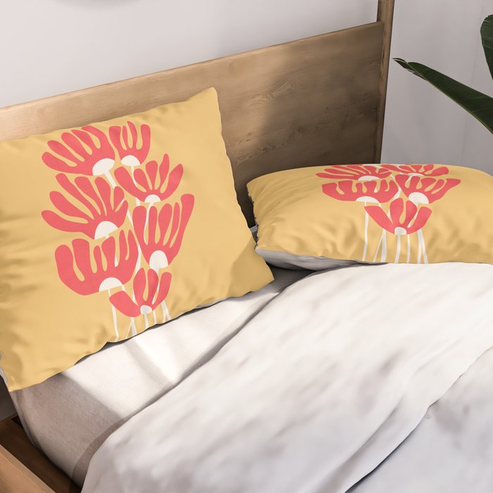 Fiery flowers Pillow Sham Gallery Image 2