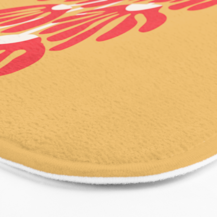 Fiery flowers Bath Mat Gallery Image 3
