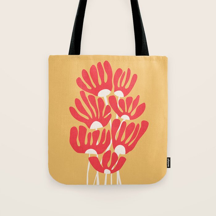 Fiery flowers Tote Bag Gallery Image 1