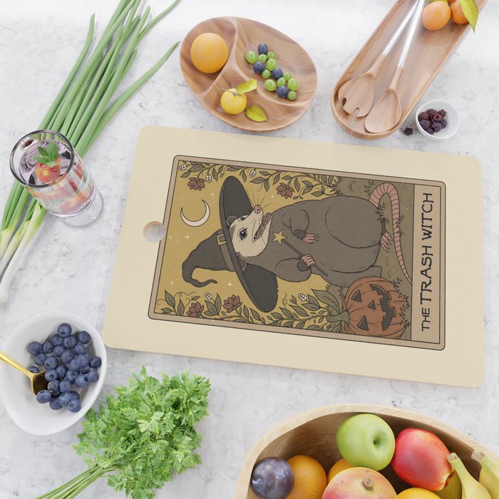 The Trash Witch - Possum Tarot Cutting Board Gallery Image 2