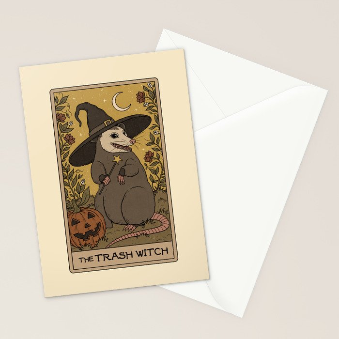 The Trash Witch - Possum Tarot Stationery Card Gallery Image 2