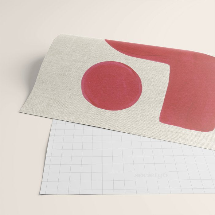 Double Red River Sun Wrapping Paper Gallery Image 2