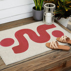 Double Red River Sun Outdoor Rug Gallery Image 2