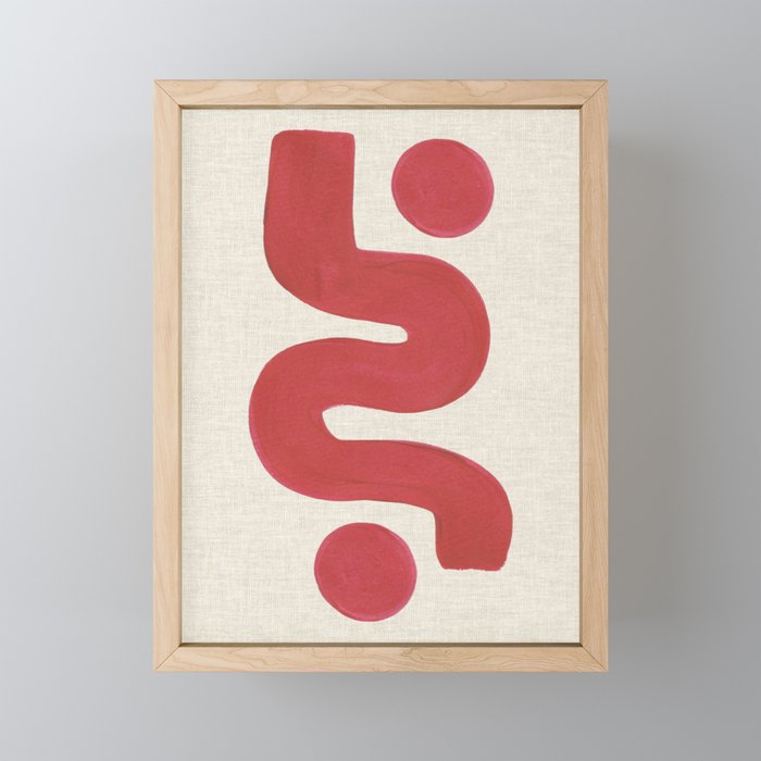 Double Red River Sun Mini Art Print Gallery Image 1