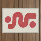 Double Red River Sun Outdoor Rug Gallery Image 1