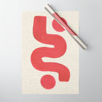 Double Red River Sun Wrapping Paper Gallery Image 1