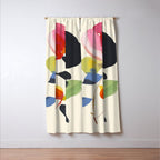 Minimal Abstract Colorful Flower Window Curtain Gallery Image 3