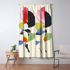 Minimal Abstract Colorful Flower Window Curtain Gallery Image 5