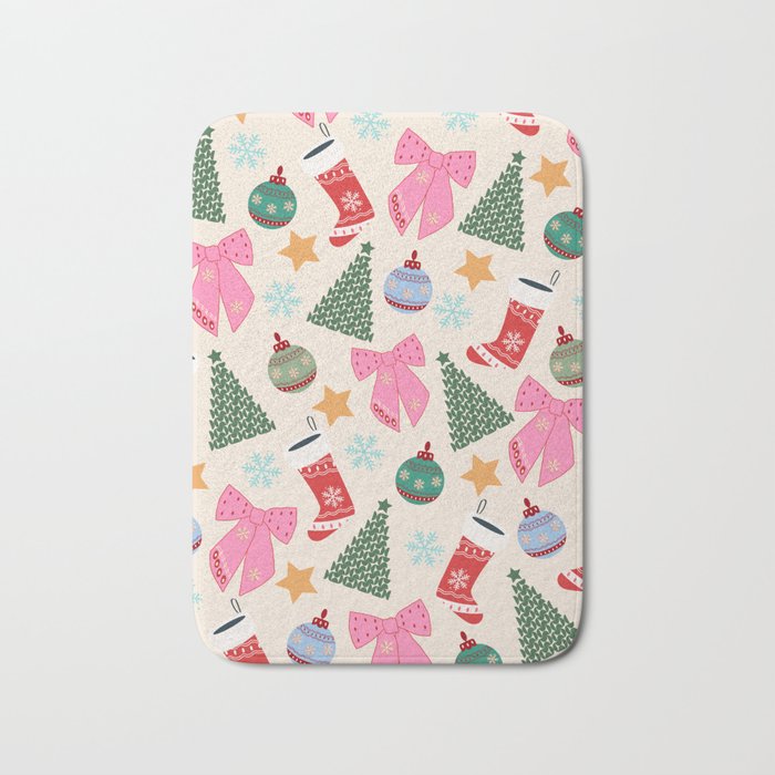 Cute Christmas Bath Mat Gallery Image 1