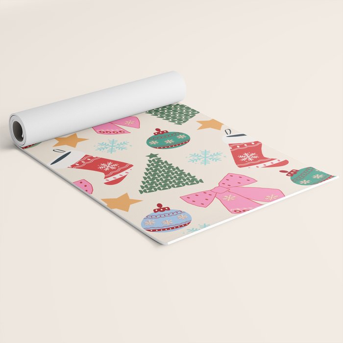 Cute Christmas Yoga Mat Gallery Image 2