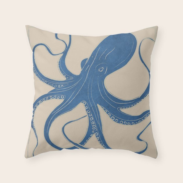 OCTOPUS 4 Throw Pillow Gallery Image 1