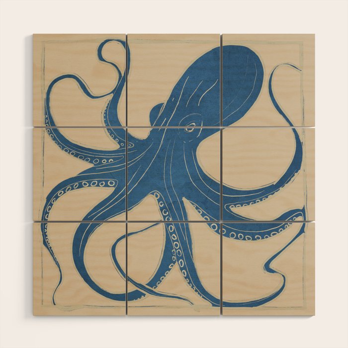 OCTOPUS 4 Wood Wall Art Gallery Image 1