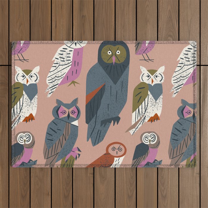 Owl Friends Outdoor Rug Gallery Image 1