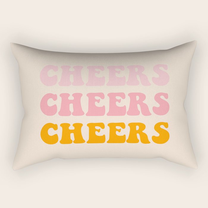 cheers cheers cheers Rectangular Pillow Gallery Image 2
