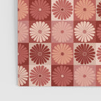 Retro Flowers Check Pattern XI Poster Gallery Image 3