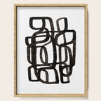 'Writing On The Wall' Mid Century Modern Fun Abstract Shapes  Serving Tray Gallery Image 1