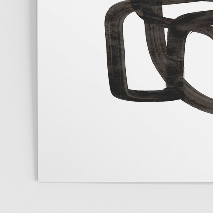 'Writing On The Wall' Mid Century Modern Fun Abstract Shapes  Poster Gallery Image 3