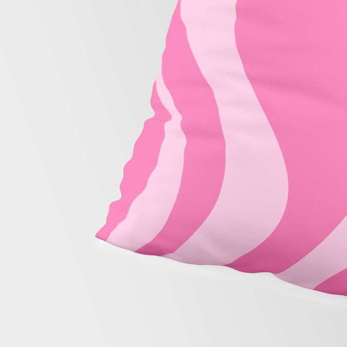 Retro Liquid Swirl Abstract Pattern in Y2K Pink on Pink Pillow Sham Gallery Image 4