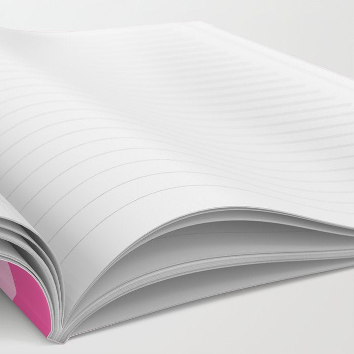 Retro Liquid Swirl Abstract Pattern in Y2K Pink on Pink Notebook Gallery Image 2