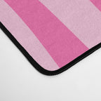 Retro Liquid Swirl Abstract Pattern in Y2K Pink on Pink Desk Mat Gallery Image 4