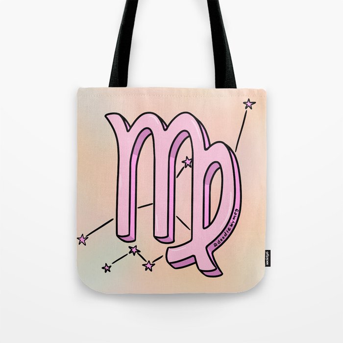 Virgo Symbol Tote Bag Gallery Image 1