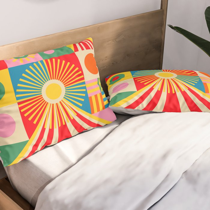 Happy Circus Pillow Sham Gallery Image 2