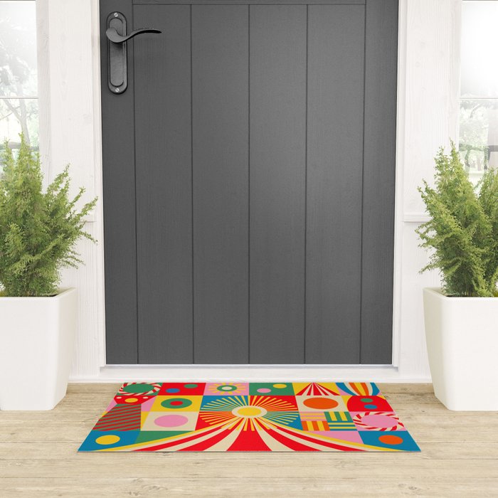 Happy Circus Welcome Mat Gallery Image 3