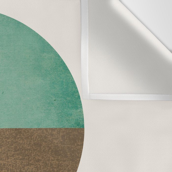 Circle color pieces abstract geometric Wall Tapestry Gallery Image 3