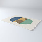 Circle color pieces abstract geometric Rug Gallery Image 3