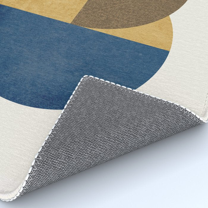 Circle color pieces abstract geometric Rug Gallery Image 4