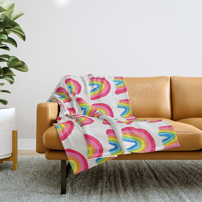 Rainbow Collection â Classic Palette Throw Blanket Gallery Image 1