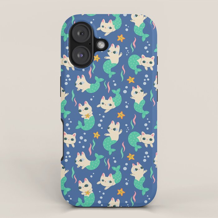 Pretty Purrmaids - Cat Mermaids iPhone Case Gallery Image 1