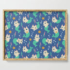 Pretty Purrmaids - Cat Mermaids Serving Tray Gallery Image 1
