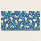 Pretty Purrmaids - Cat Mermaids Desk Mat Gallery Image 3