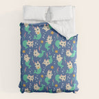 Pretty Purrmaids - Cat Mermaids Comforter Gallery Image 6