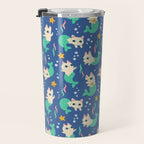 Pretty Purrmaids - Cat Mermaids Travel Mug Gallery Image 3