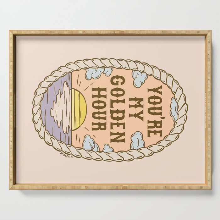 GOLDEN HOUR Serving Tray Gallery Image 1