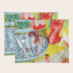 'Love Flight of a Pink Candy Heart' landscape painting by Florine Stettheimer Placemat Gallery Image 1