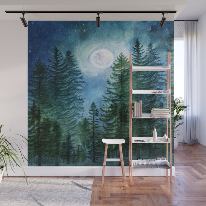 Silent Forest Wall Mural Gallery Image 1