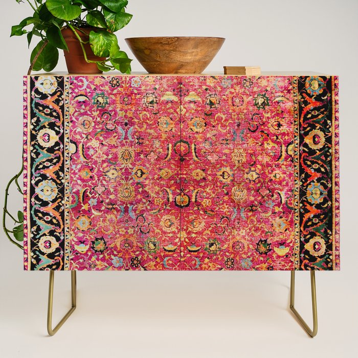Shirvan Antique Persian Rug Print Credenza Gallery Image 1
