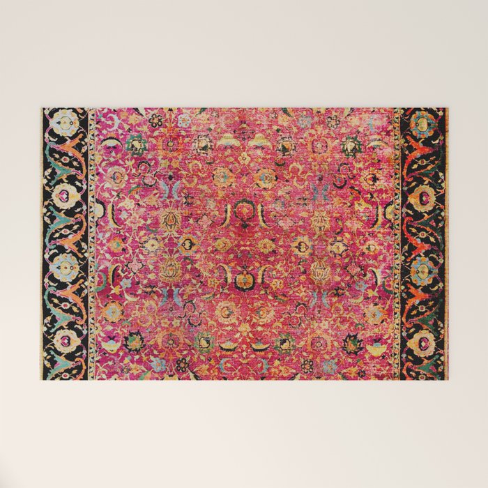 Shirvan Antique Persian Rug Print Welcome Mat Gallery Image 1