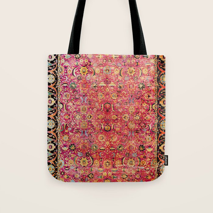 Shirvan Antique Persian Rug Print Tote Bag Gallery Image 1