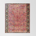 Shirvan Antique Persian Rug Print Throw Blanket Gallery Image 2
