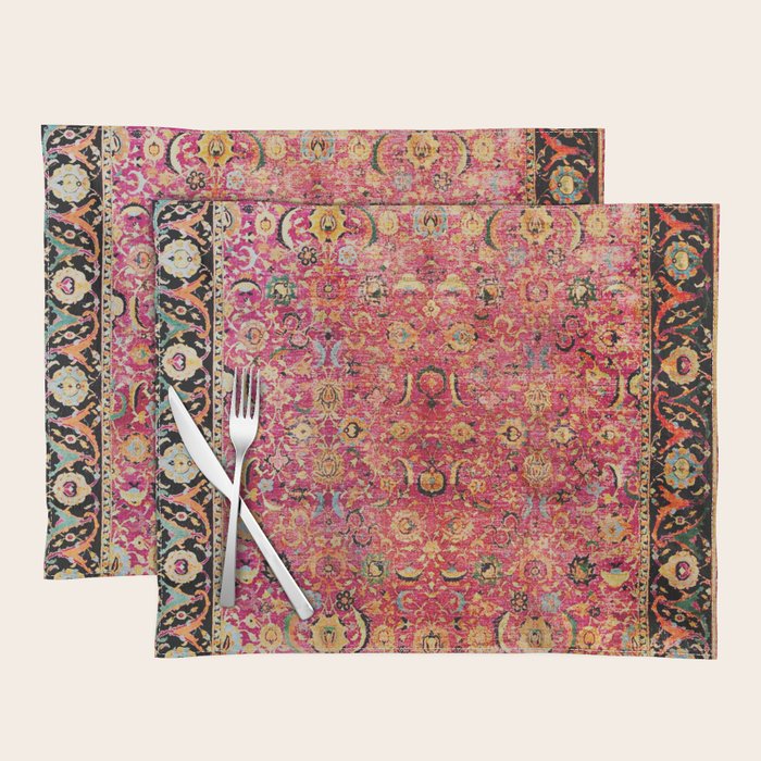 Shirvan Antique Persian Rug Print Placemat Gallery Image 1