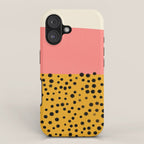 Cheetah & Peach | PATTERN 04: The Retro Edition iPhone Case Gallery Image 1