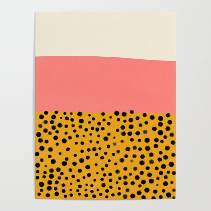 Cheetah & Peach | PATTERN 04: The Retro Edition Poster Gallery Image 1