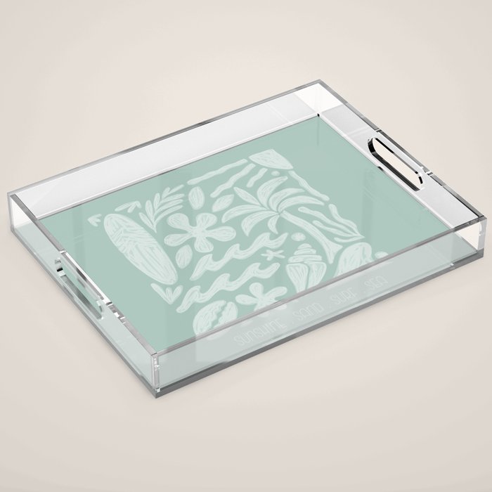 Sunshine and Surf Acrylic Tray Gallery Image 1