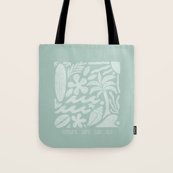 Sunshine and Surf Tote Bag Gallery Image 1