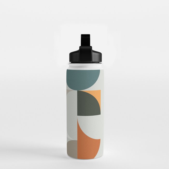 Mid Century Geometric 12 Water Bottle Gallery Image 2